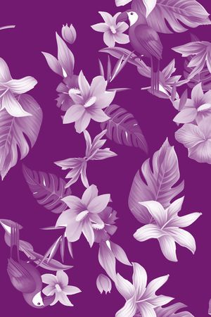 抽象花卉印花华亿平台图片