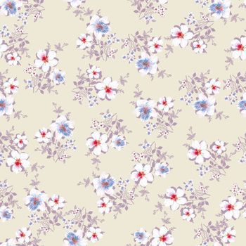 满版散花印花华亿平台图片