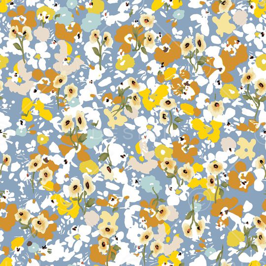 满版散花印花华亿平台图片