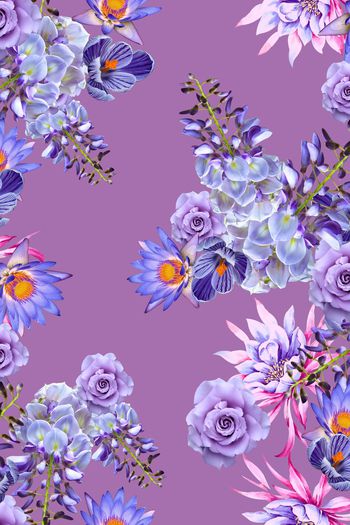 花卉印花华亿平台图片