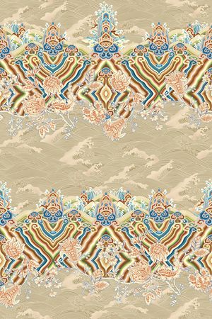 中国风印花华亿平台图片