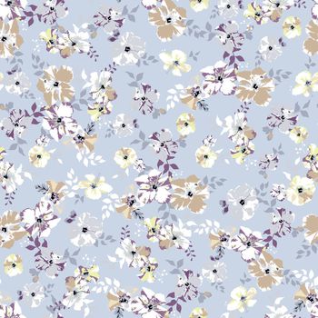 满版散花印花华亿平台图片