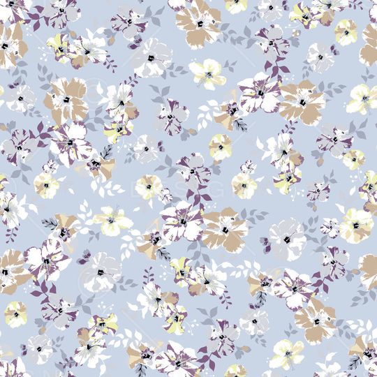 满版散花印花华亿平台图片