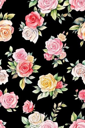 玫瑰花印花华亿平台图片