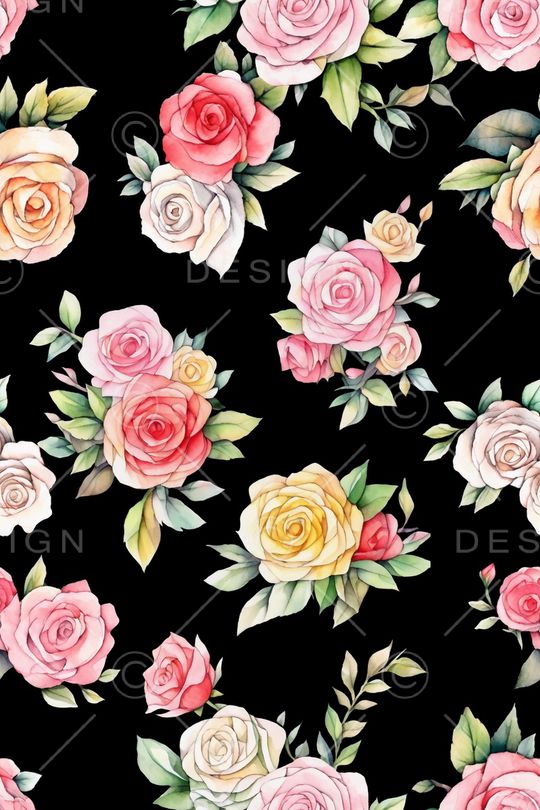 玫瑰花印花华亿平台图片