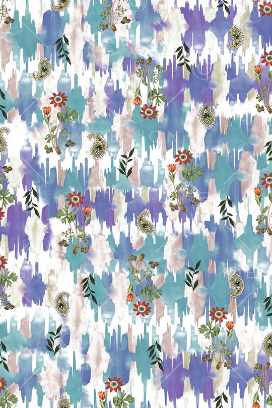 水彩印花华亿平台图片