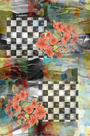 格子印花华亿平台图片