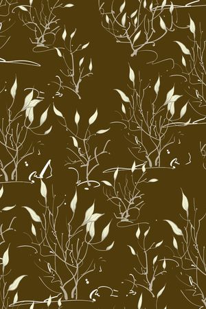 绿植树叶印花华亿平台图片