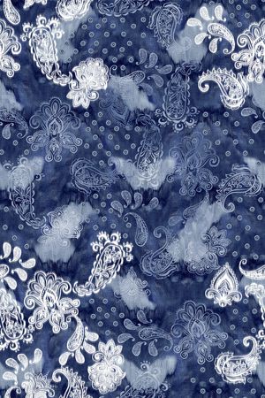 佩斯利印花华亿平台图片