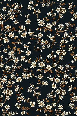 小碎花印花华亿平台图片