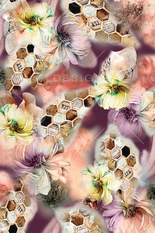 花卉印花华亿平台图片