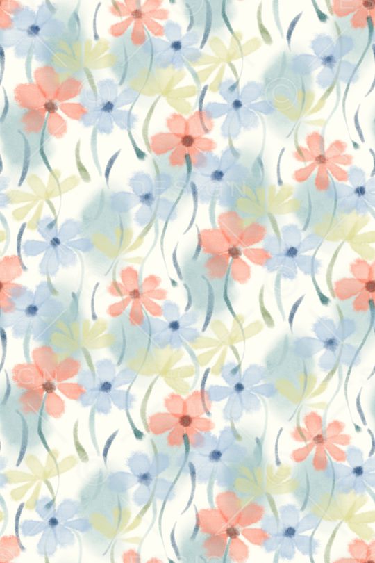 满版散花印花华亿平台图片