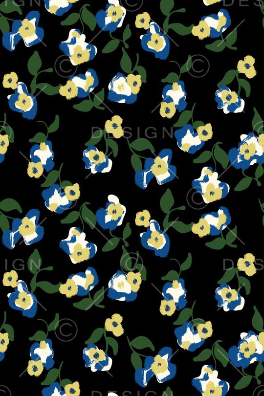 满版散花印花华亿平台图片