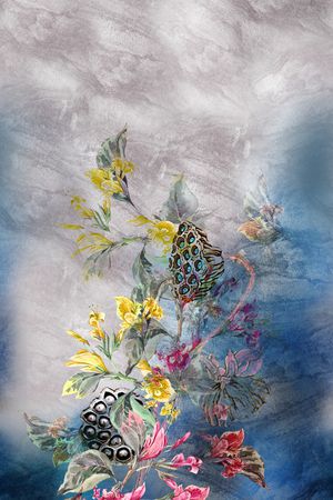 花卉印花华亿平台图片