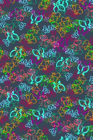 蝴蝶印花华亿平台图片