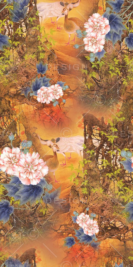 中国风印花华亿平台图片