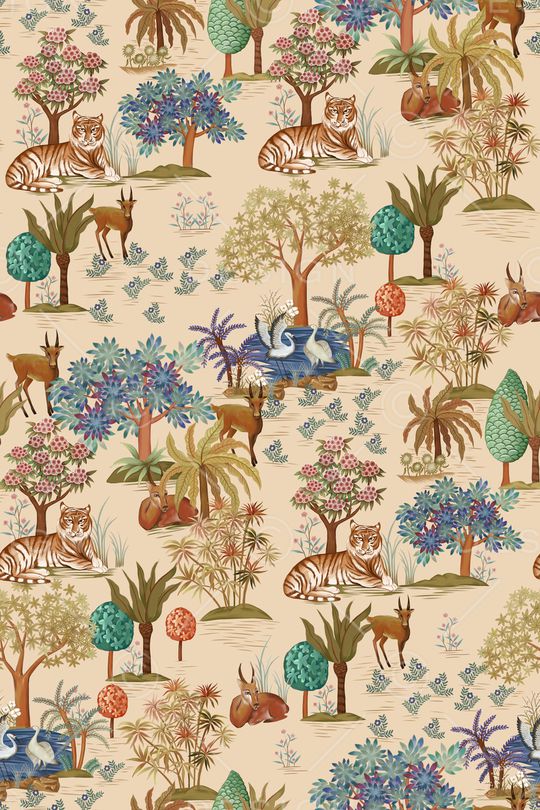 植物印花华亿平台图片