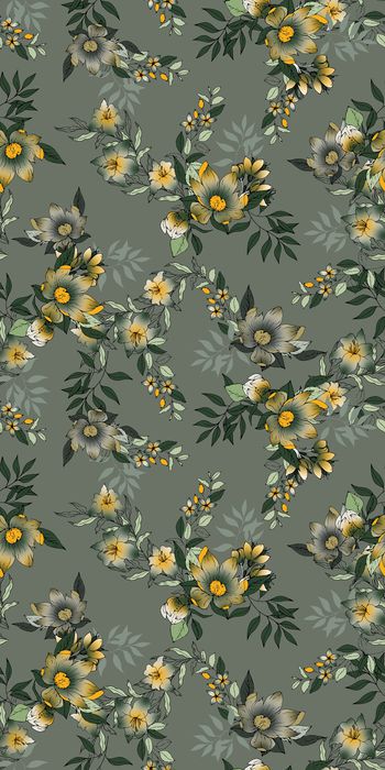 绿植树叶印花华亿平台图片