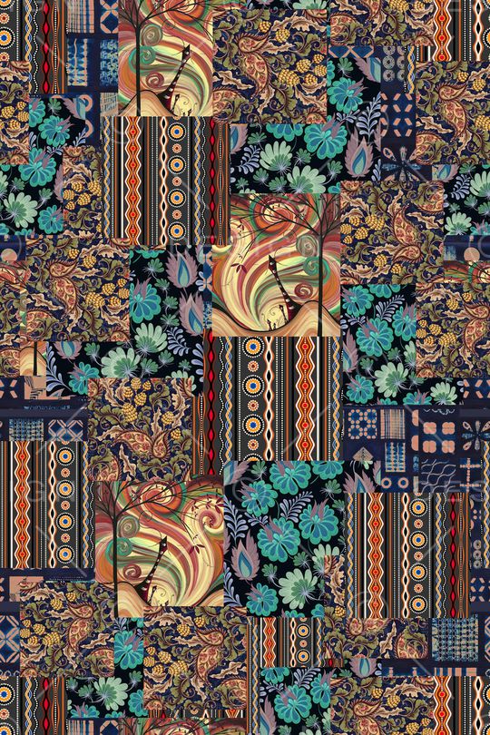 民族风印花华亿平台图片