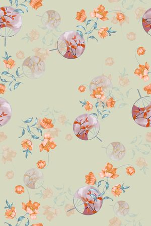 扇子印花华亿平台图片