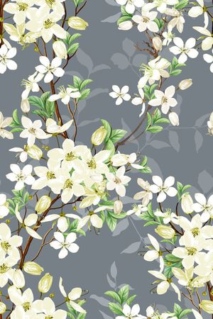 枝条花印花华亿平台图片