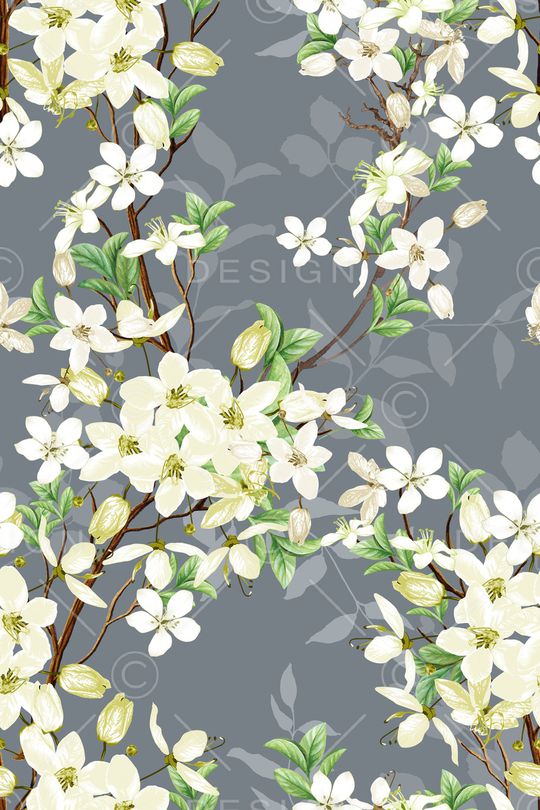 枝条花印花华亿平台图片