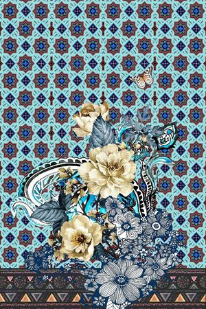 民族风印花华亿平台图片