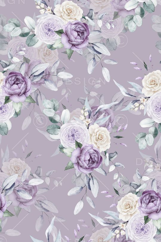 水彩花卉印花华亿平台图片