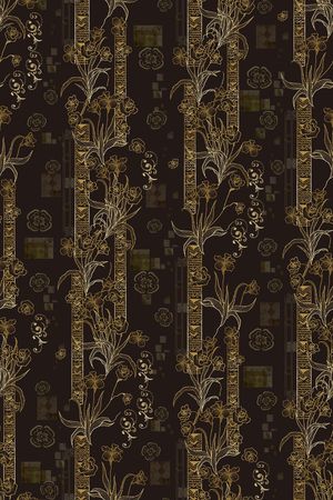 复古印花华亿平台图片