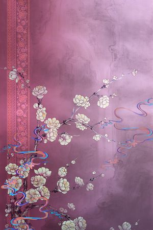 旗袍印花华亿平台图片