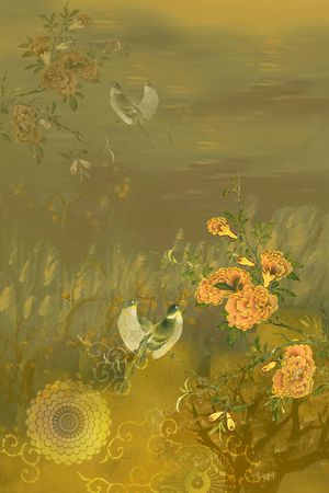 花鸟印花华亿平台图片