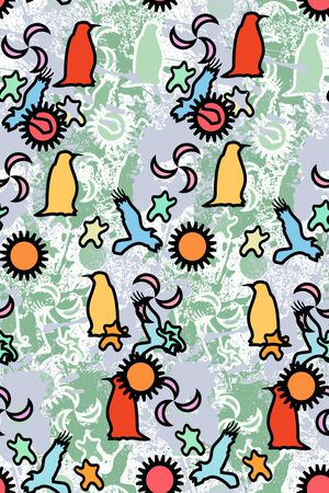 抽象印花华亿平台图片