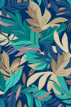 绿植树叶印花华亿平台图片