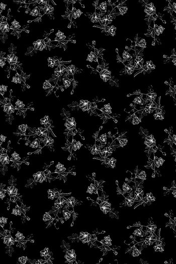 线条花卉印花华亿平台图片