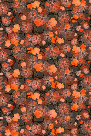 小碎花印花华亿平台图片