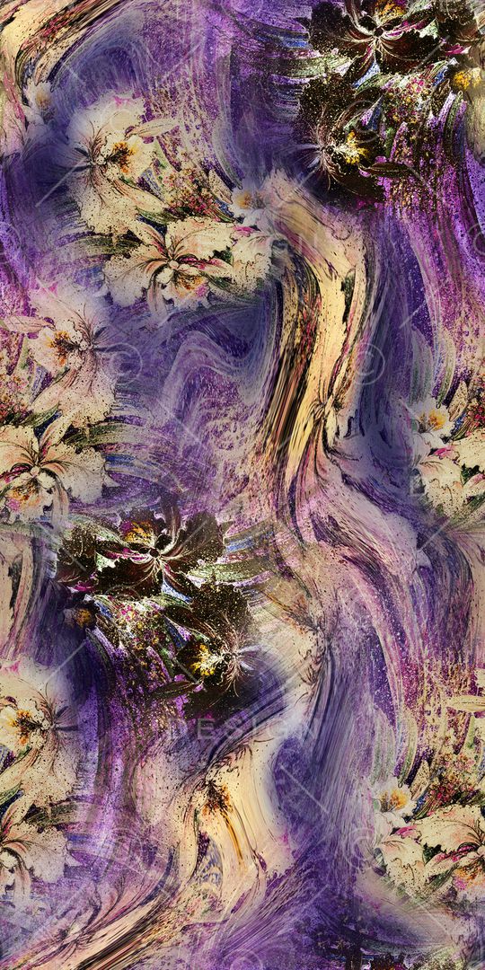 花卉印花华亿平台图片