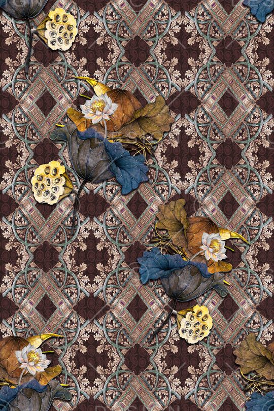 中国风印花华亿平台图片