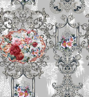 欧式花纹印花华亿平台图片