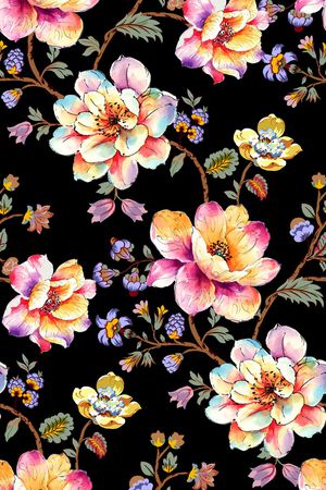 花卉印花华亿平台图片