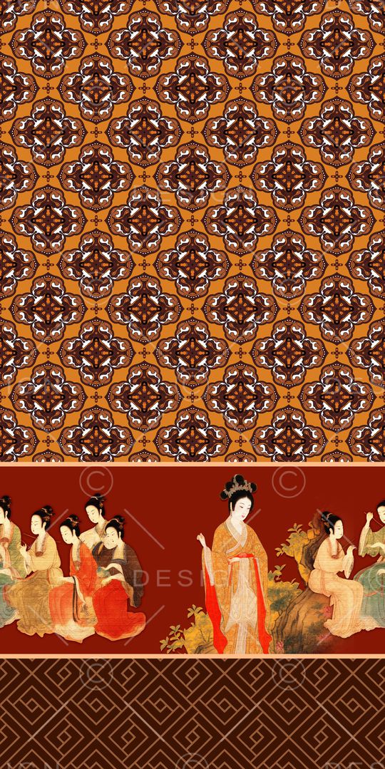 中国风印花华亿平台图片