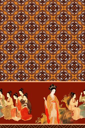 中国风印花华亿平台图片