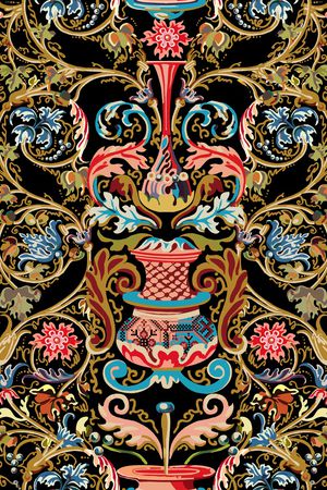 花瓶印花华亿平台图片