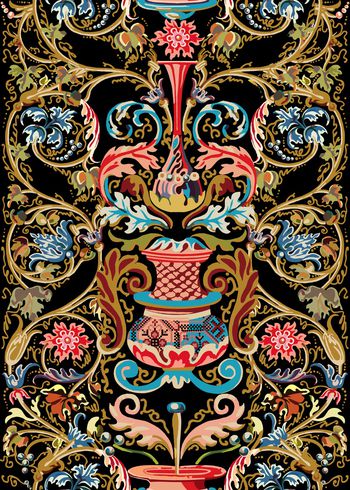 花瓶印花华亿平台图片