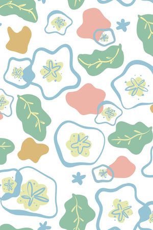 抽象花卉印花华亿平台图片