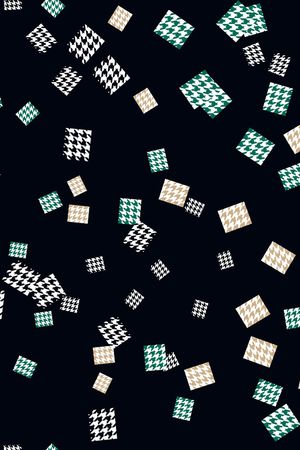 格子印花华亿平台图片