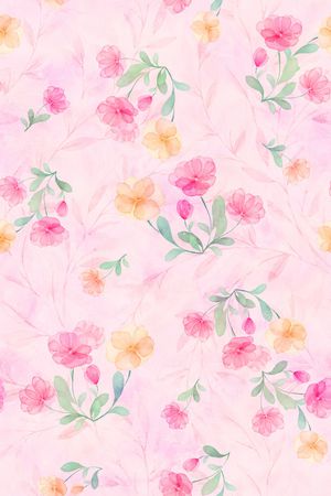 手绘花卉印花华亿平台图片