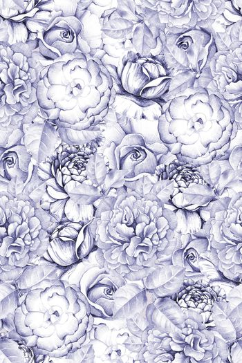 满版散花印花华亿平台图片