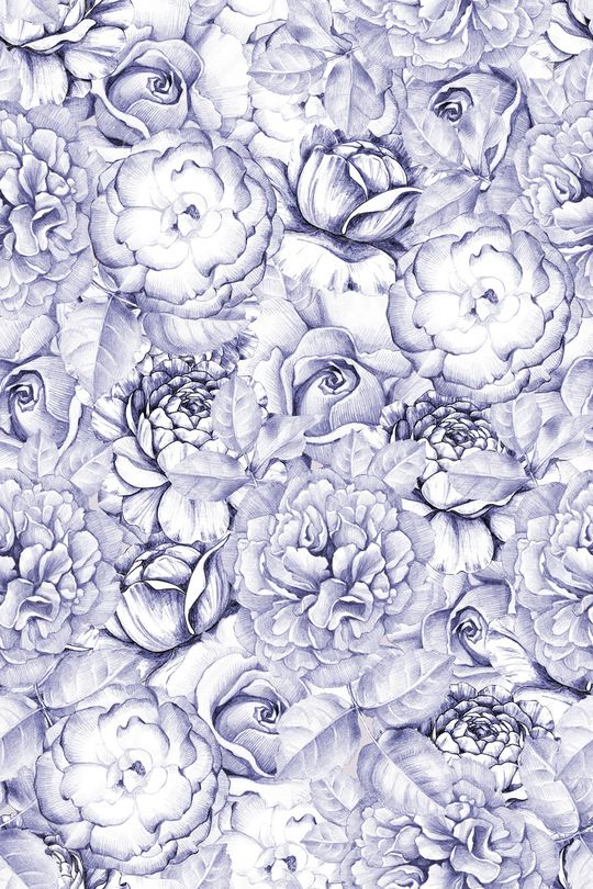 满版散花印花华亿平台图片