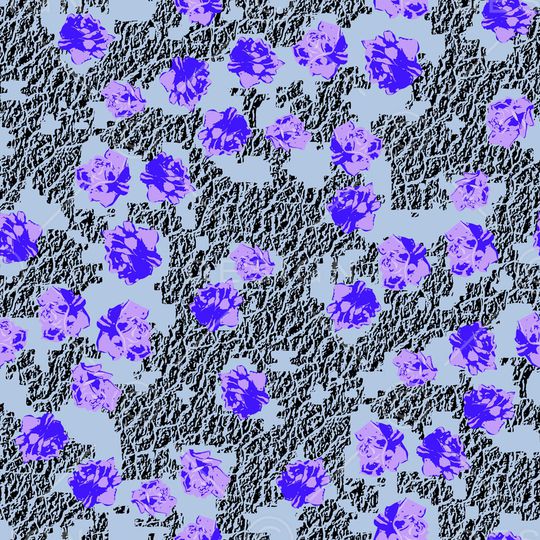 抽象花卉印花华亿平台图片