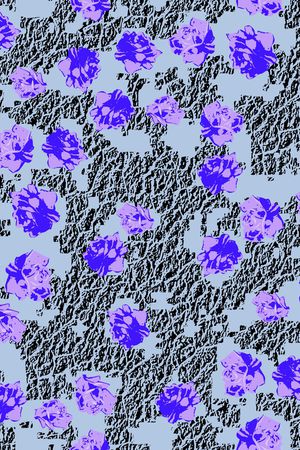 抽象花卉印花华亿平台图片